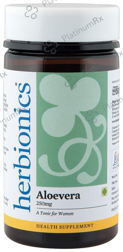 Bipha Ayurveda Herbionics Aloevera 250mg Capsule