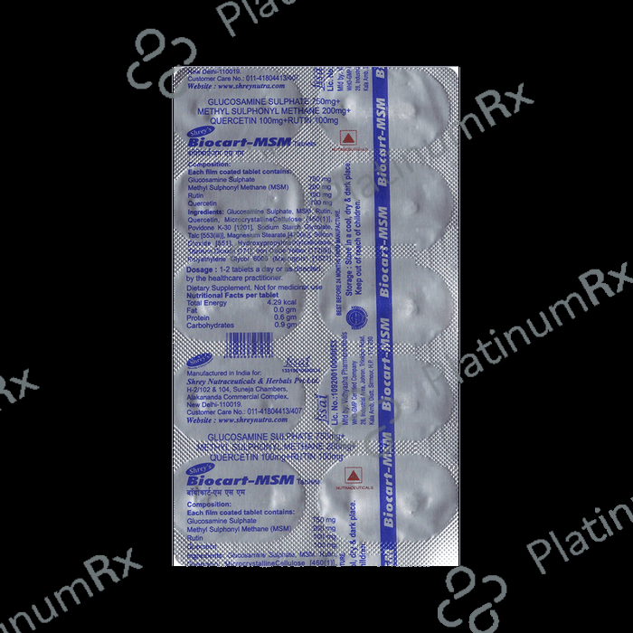 Biocart MSM Tablet