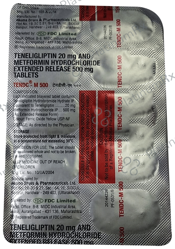 Tendc-M 500 Tablet ER