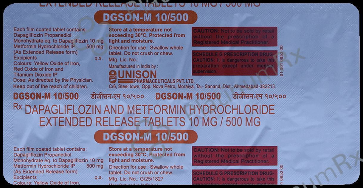 Dgson M 10/500mg Tablet 10s