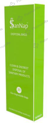 SanNap Sanitary Napkin and Intimate Disposal Bags 20 disposable