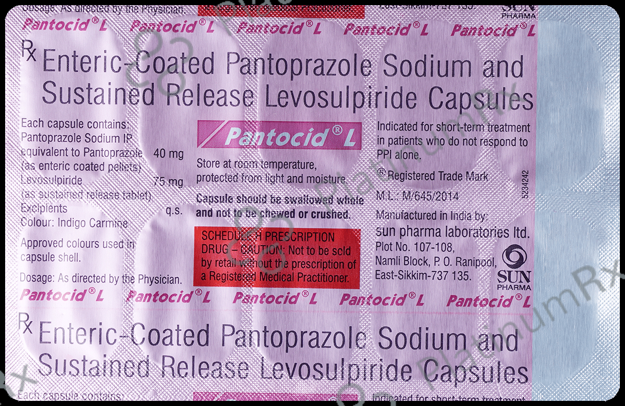 Pantocid L 75/40mg Capsule SR 10s