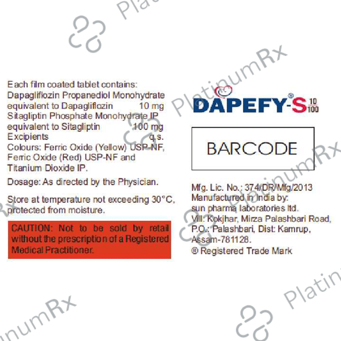 Dapefy S 10/100mg Tablet 15s
