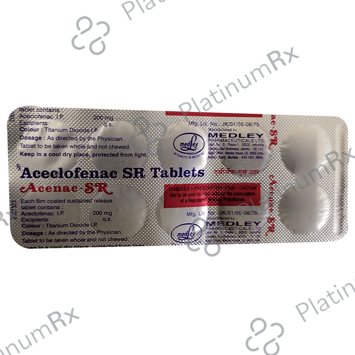 Acenac SR 200mg Tablet 10s
