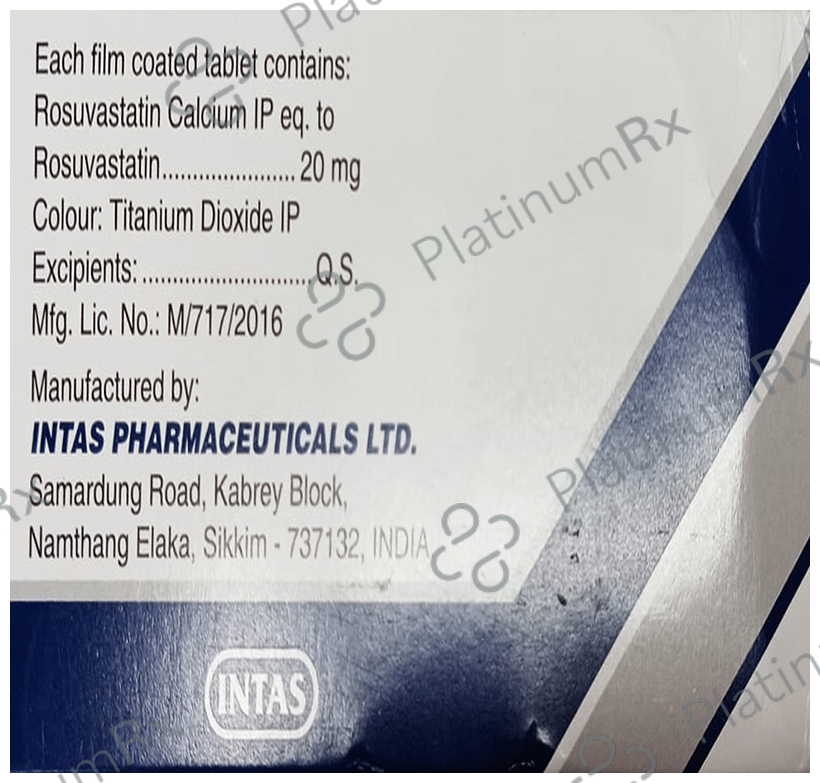 Lipitas 20mg Tablet 15s