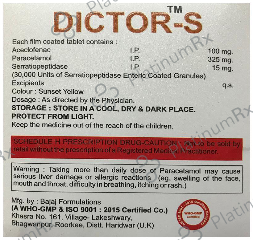 Dictor-S Tablet