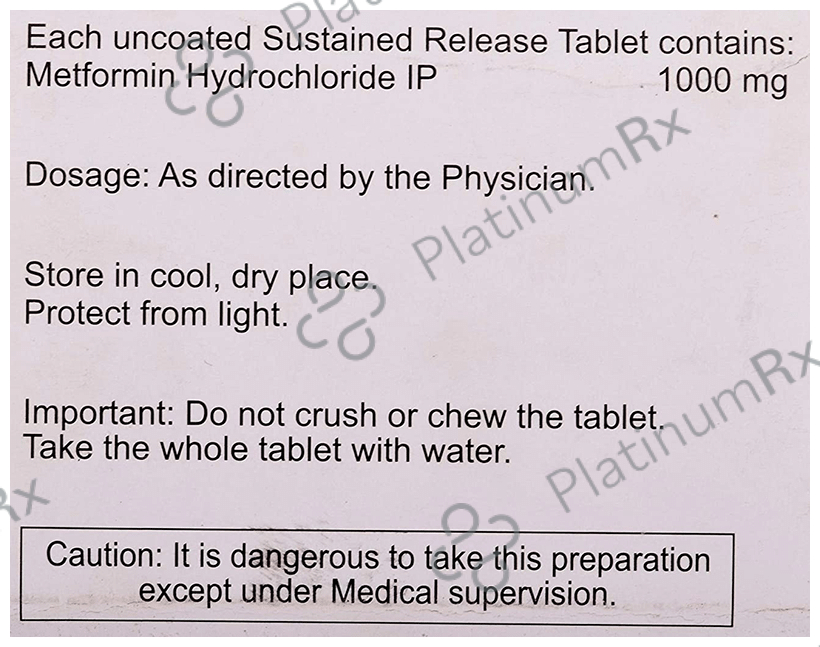 Mefomin 1000 SR Tablet