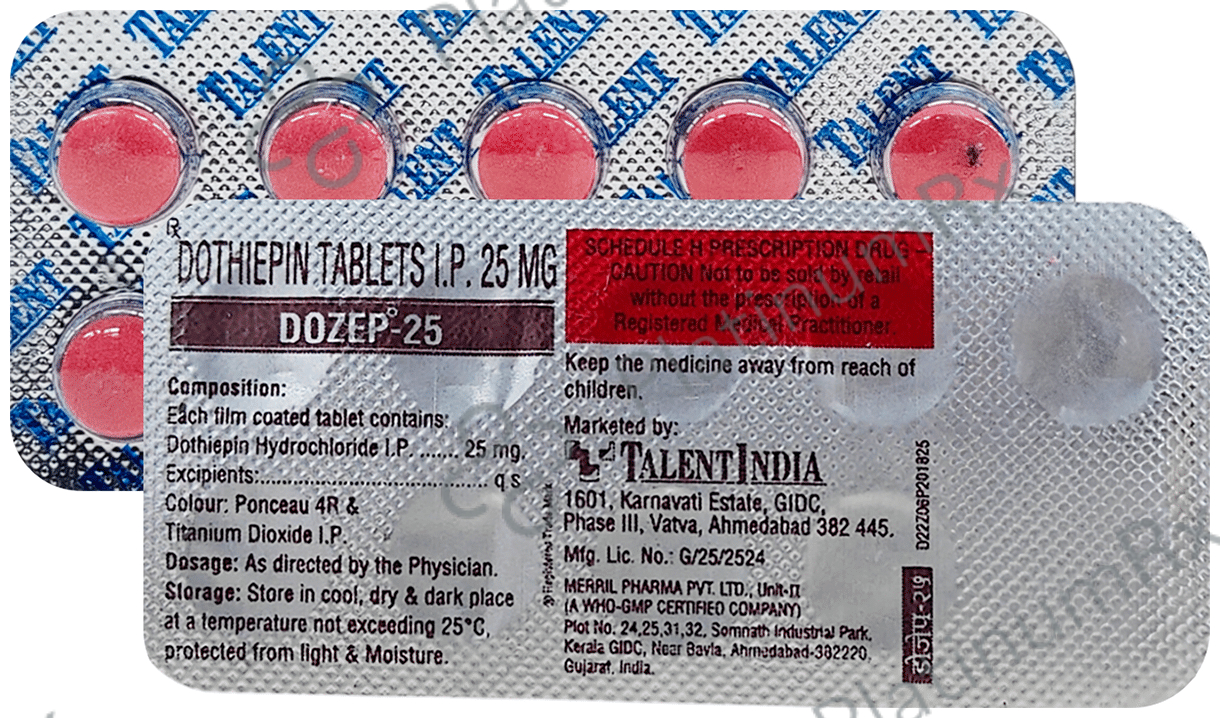 Dozep 25mg Tablet