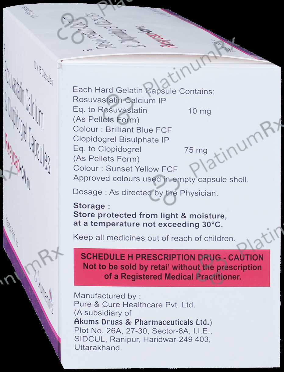 Rosycap CV 10/75mg Capsule 15s
