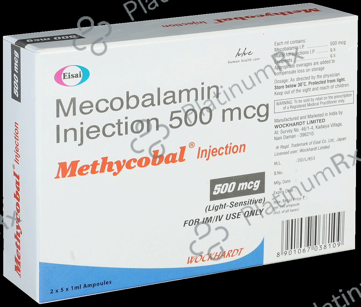 Methycobal 500mcg Injection 1ml