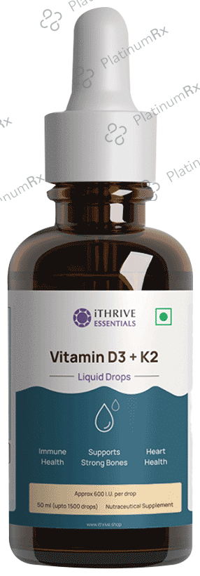 iThrive Essentials Vitamin D3+K2 Liquid Oral Drops