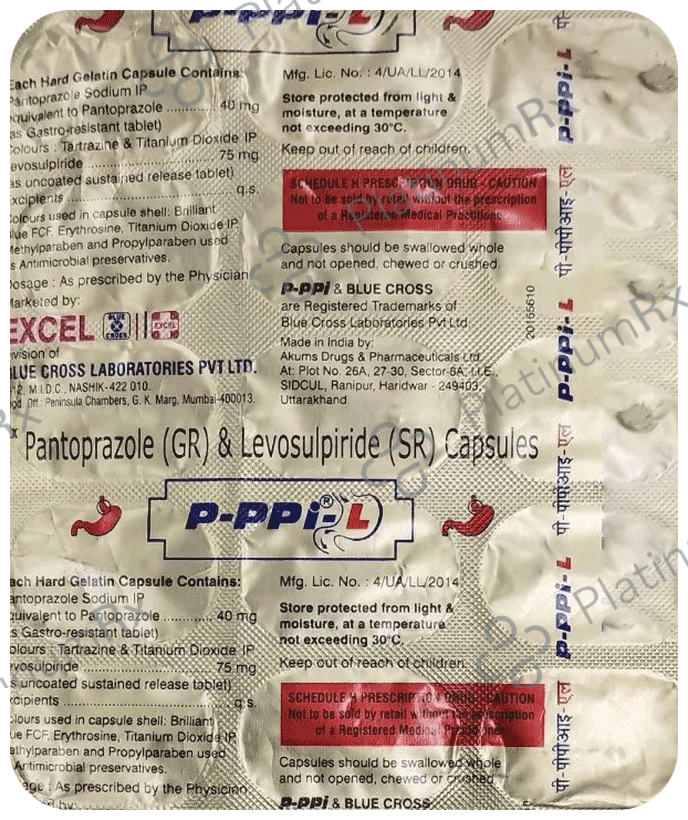 P-Ppi-L 75mg/40mg Capsule SR