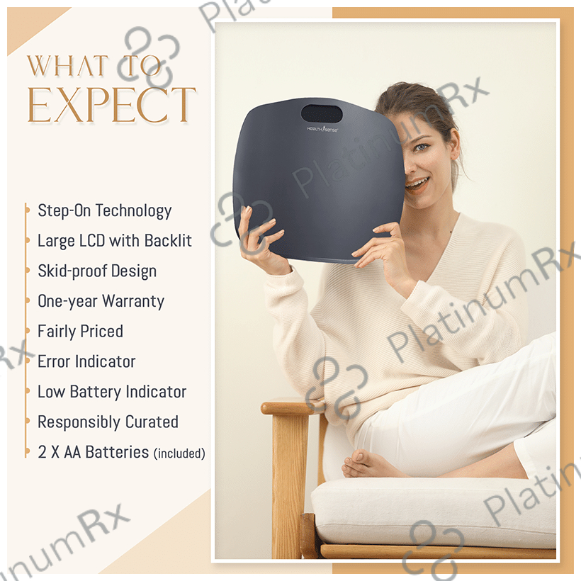 HealthSense Ultra-Lite PS 126 Personal Body Weighing Scale