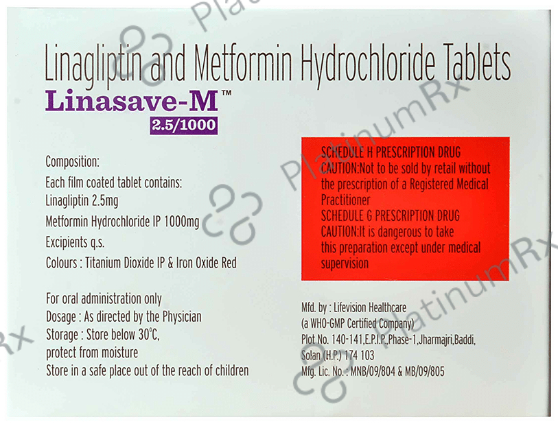 Linasave-M 2.5/1000 Tablet