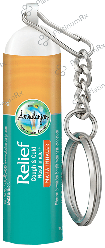 Amrutanjan Relief Cough & Cold Nasal Inhaler
