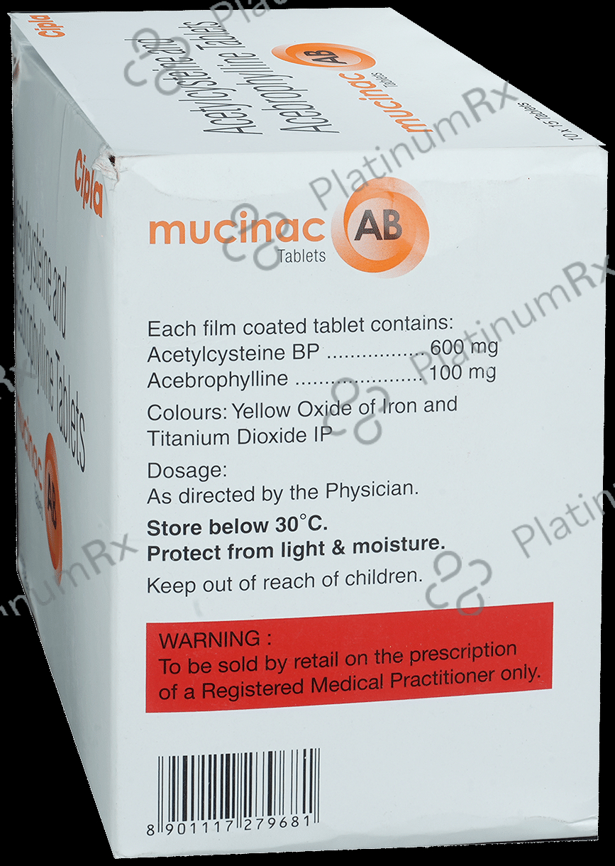 Mucinac AB 100/600mg Tablet 15s