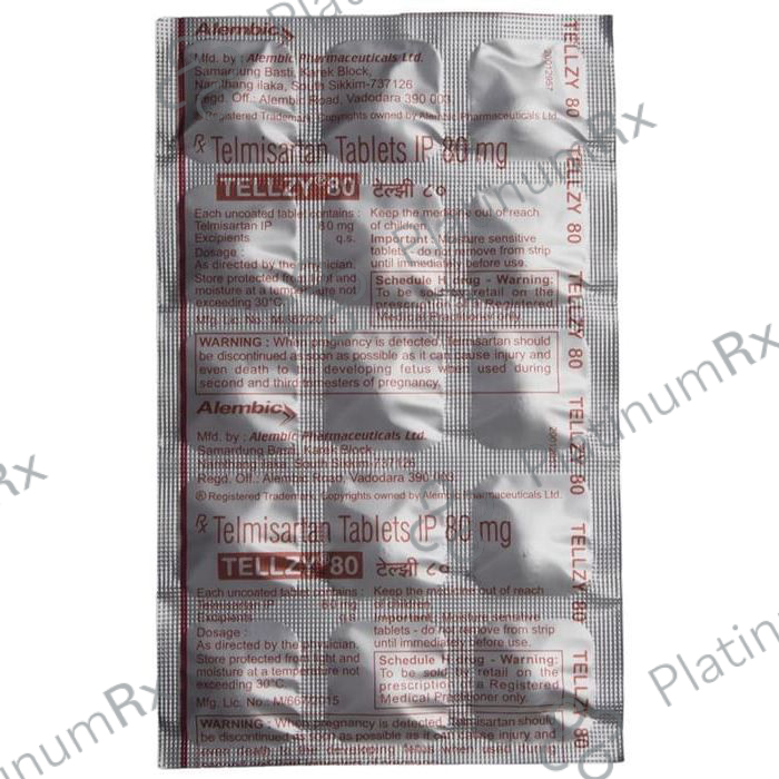 Tellzy 80mg Tablet 15s