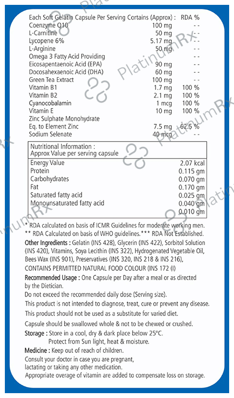 Care-Q10 Forte Soft Gelatin Capsule Max Strength
