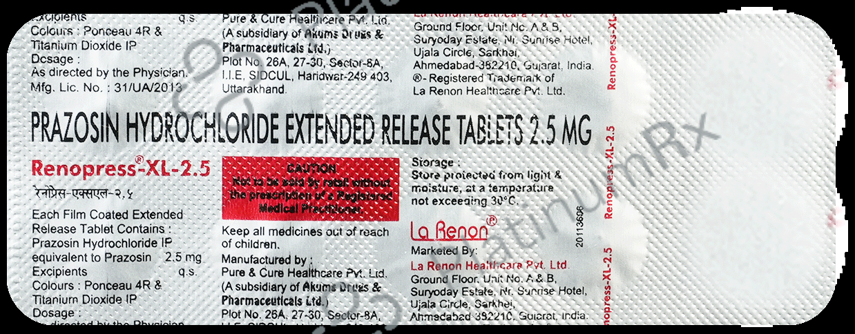 Renopress XL 2.5mg Tablet 10s