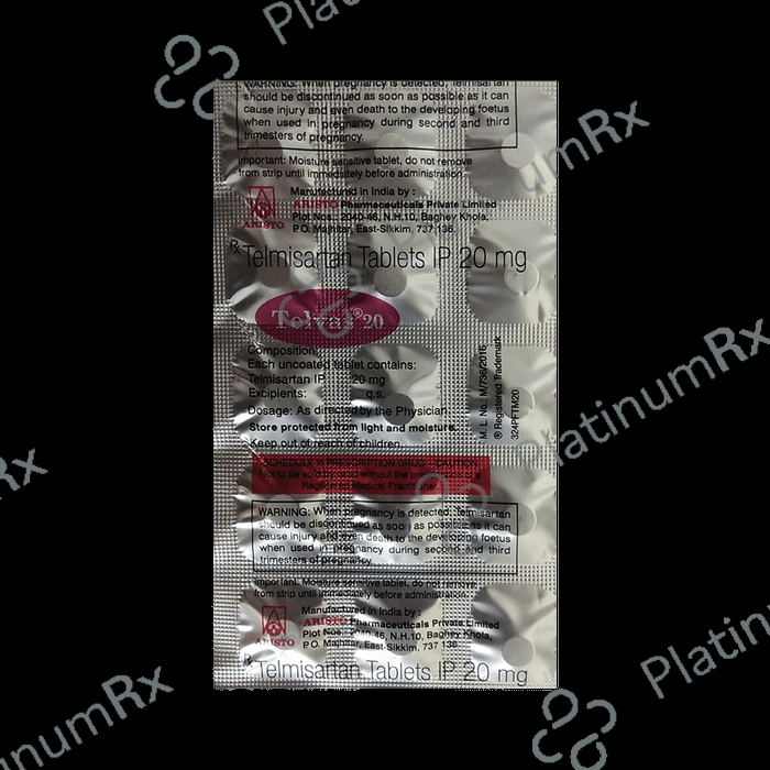 Telvas 20mg Tablet 15s