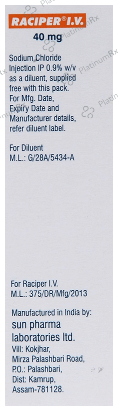 Raciper IV 40mg Injection 5ml