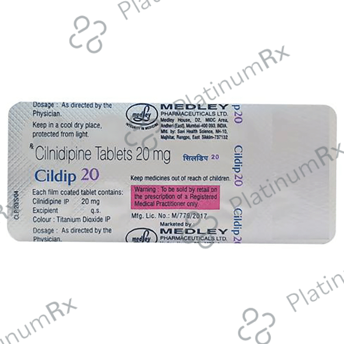 Cildip 20mg Tablet 10s