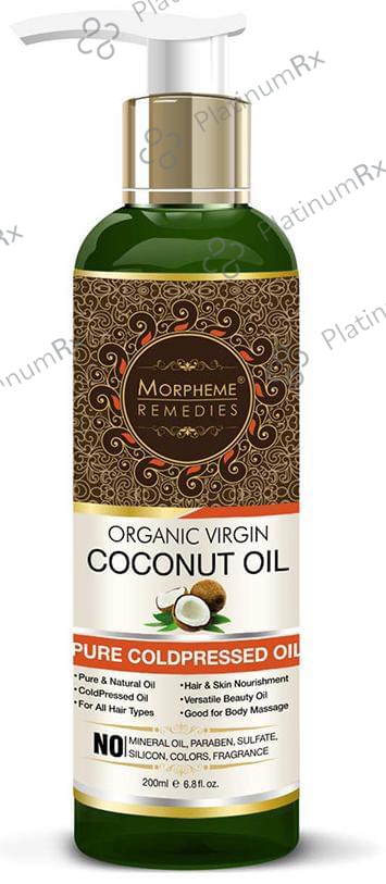 Morpheme Pure Organic Virgin Coconut Coldpressed Oil 200 ml