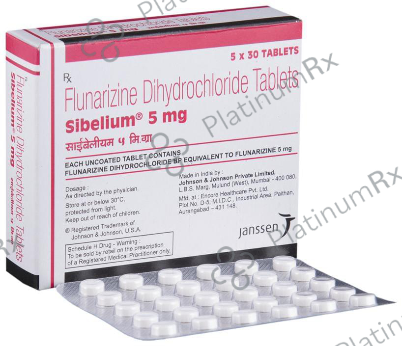 Sibelium 5mg Tablet 30s