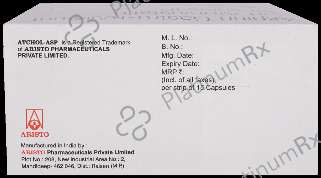 Atchol ASP 75/10mg Capsule 15s