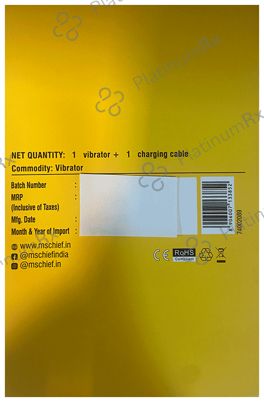 MsChief Solo Bunny Shaped Air-Pulse Stimulator Yellow