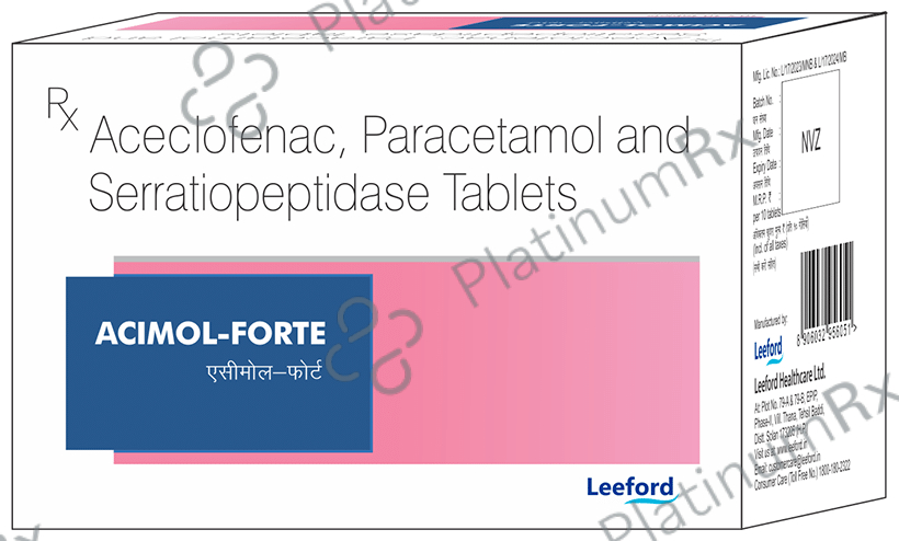 Acimol Forte 100/325/15mg Tablet 10s