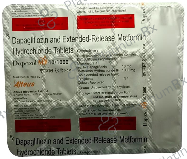 Dapazol M 10/1000 Tablet ER