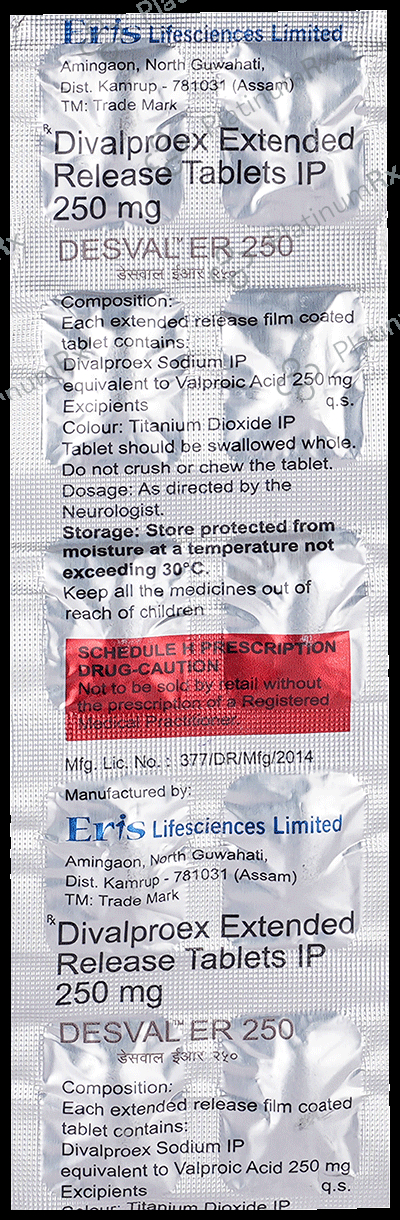 Desval ER 250mg Tablet 10s