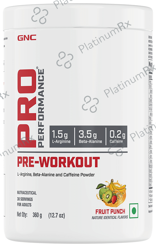 GNC Pro Performance Pre-Workout Powder Fruit Punch