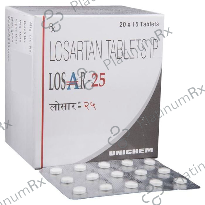 Losar 25mg Tablet 15s