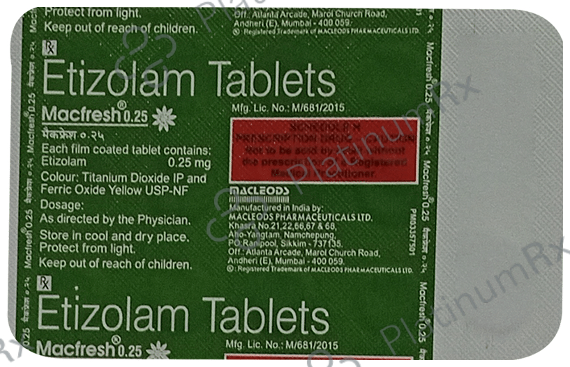 Macfresh 0.25 Tablet 15 Tablet