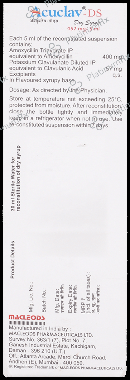Acuclav DS Syrup