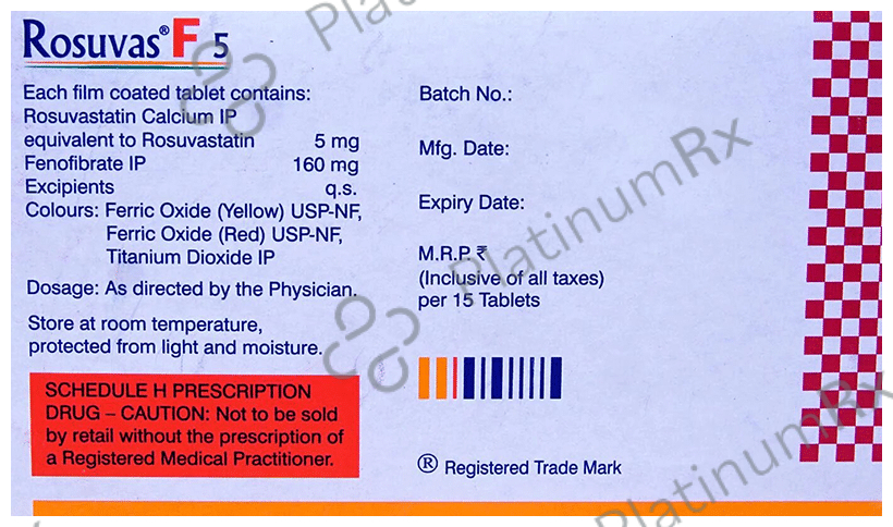 Rosuvas F 160/5mg Tablet 15s
