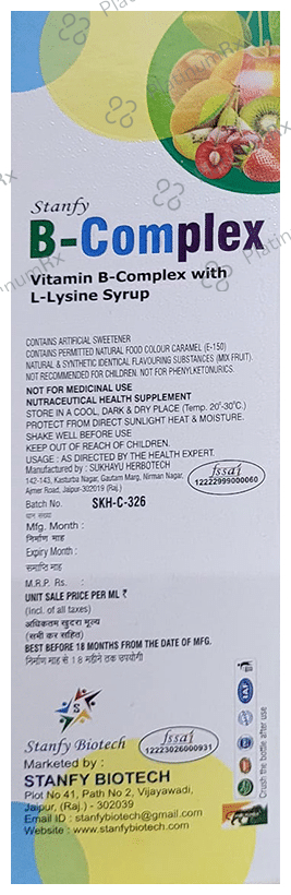 Stanfy Biotech B-Complex Syrup
