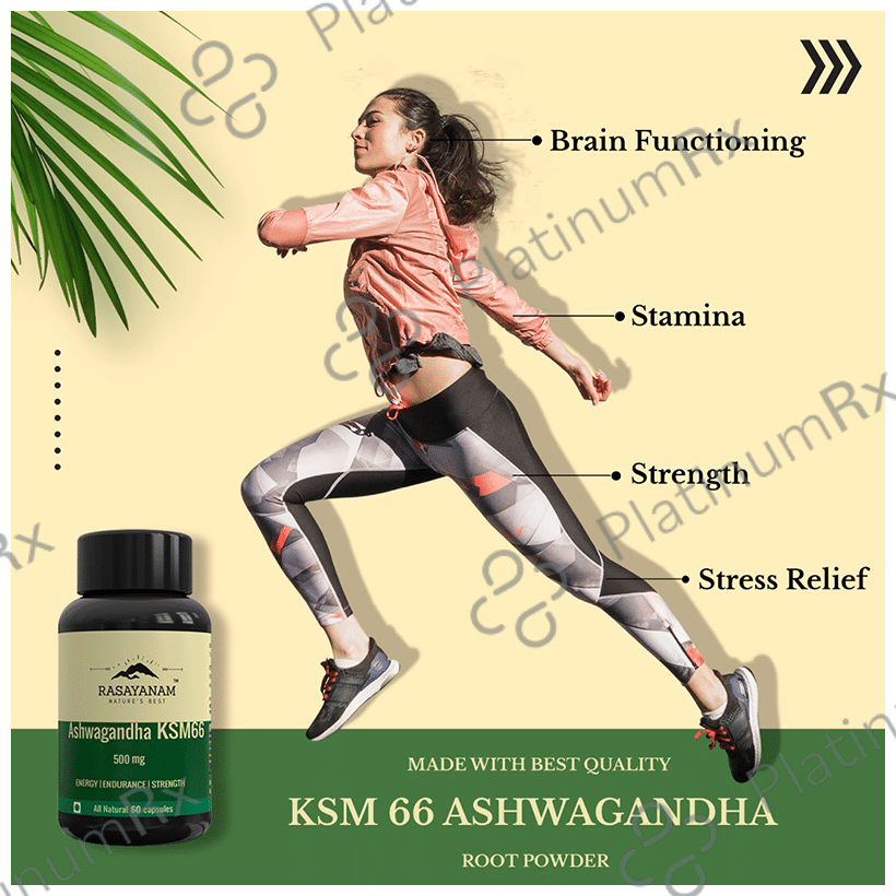 Rasayanam Ashwagandha KSM 66 500mg Capsule