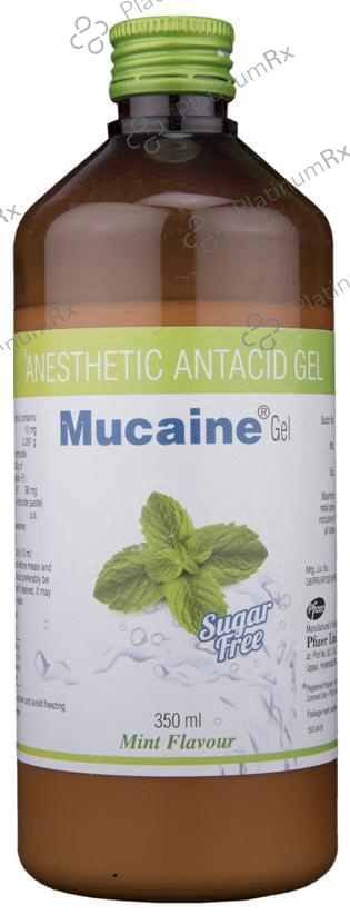 Mucaine Gel Mint Sugar Free 350 Oral Gel