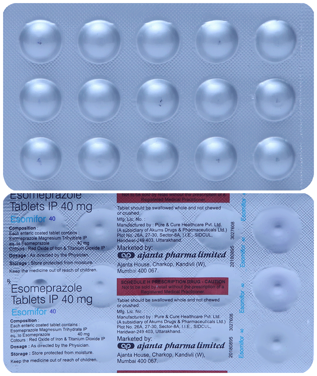 Esomifor 40mg Tab 15s