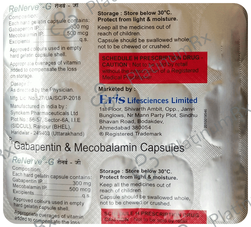 Renerve G 300mg/500mcg Capsule 15s