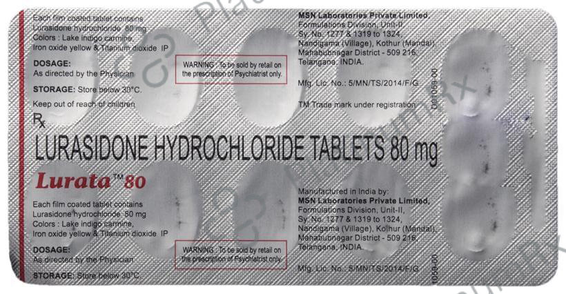 Lurata 80mg Tablet 10s