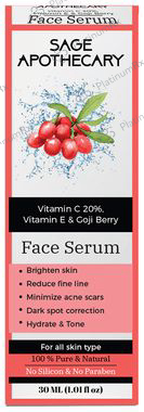 Sage Apothecary Vitamin C 20%, Vitamin E & Coji Berry Face Serum