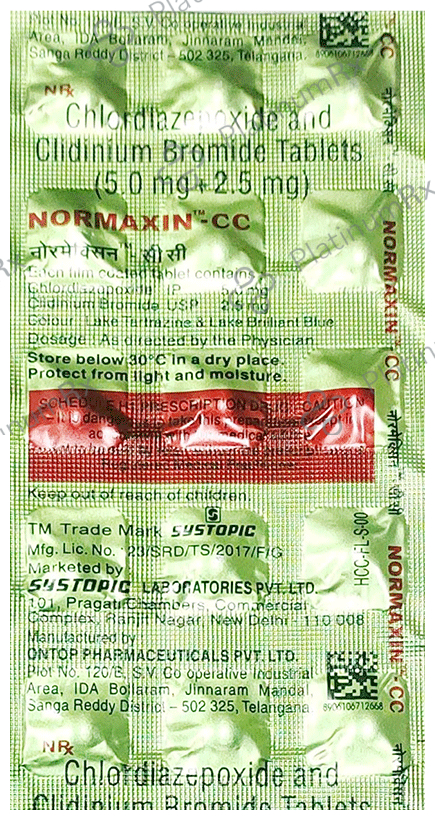 Normaxin CC 5mg/2.5mg Tablet