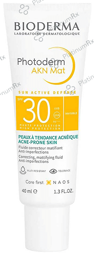 Bioderma Photoderm AKN Mat Sunscreen SPF 30 Lotion 40ml