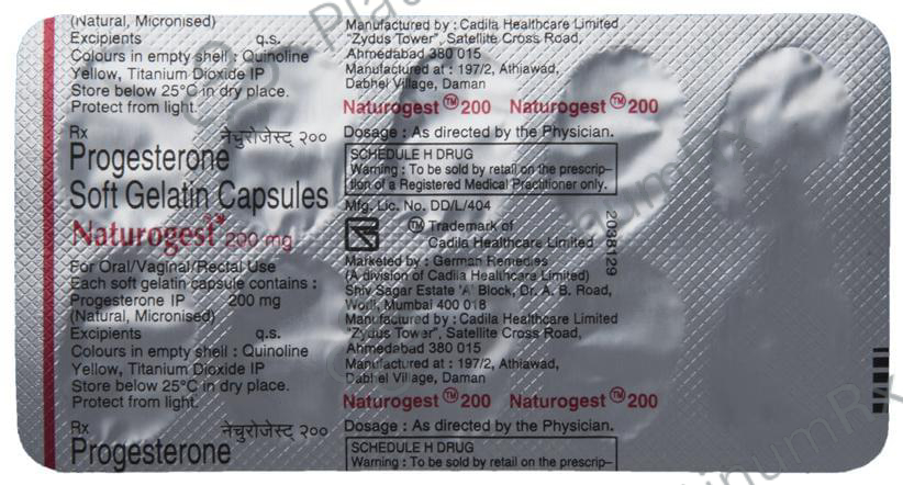 Naturogest 200mg Soft Gelatin Capsule 10s
