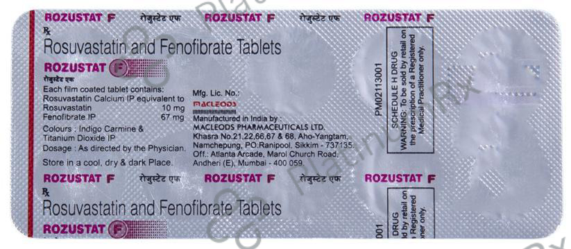 Rozustat F 67/10mg Tablet 10s
