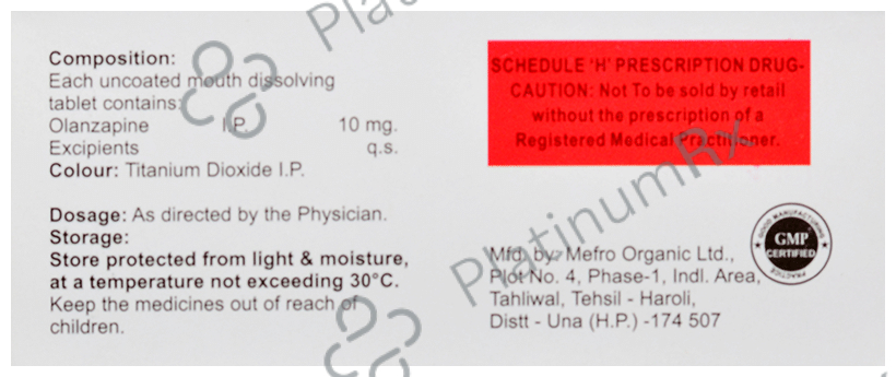Olivest 10 Tablet MD